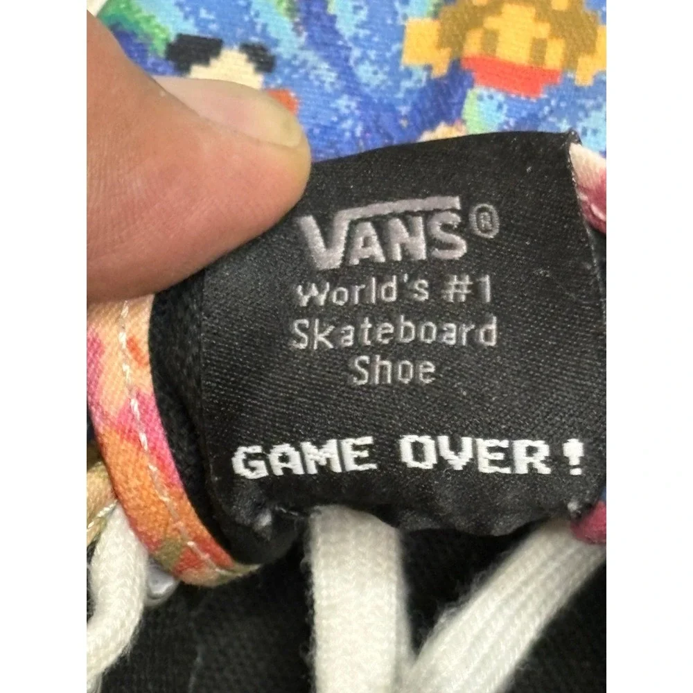 Vans x Nintendo Authentic Super Mario Bros Pixel Sneakers Shoes Men 6 Women 7.5